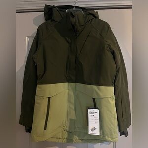 Boulder Gear green hooded soft shell jacket size medium NWT